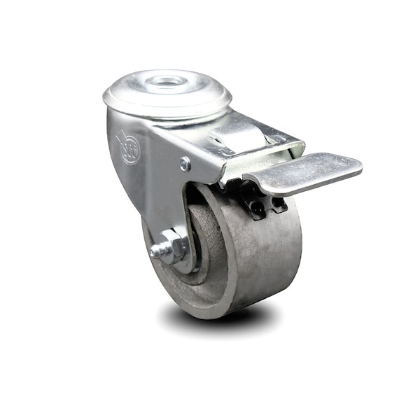 3 Inch Semi Steel Wheel Bolt Hole Caster with Total Lock Brake